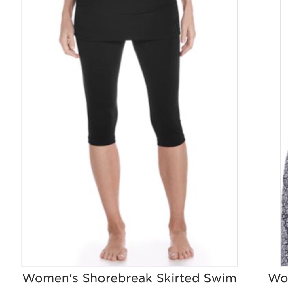 Coolibar swim capris w/ skirt